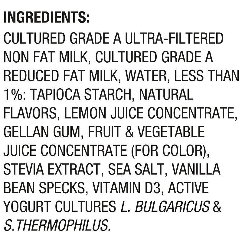 slide 4 of 7, Too Good & Co. Low Fat Lower Sugar Vanilla Greek Yogurt - 12g Protein 4ct/5.3oz Cups, 12 gram, 4 ct, 5.3 oz