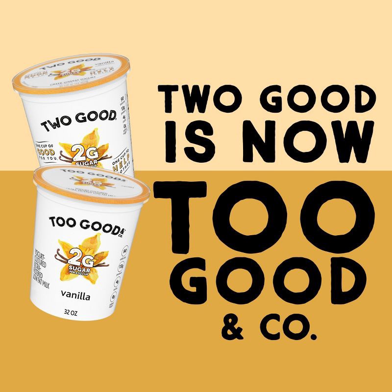 slide 6 of 15, Two Good Low Fat Lower Sugar Vanilla Greek Yogurt - 32oz Tub, 32 oz