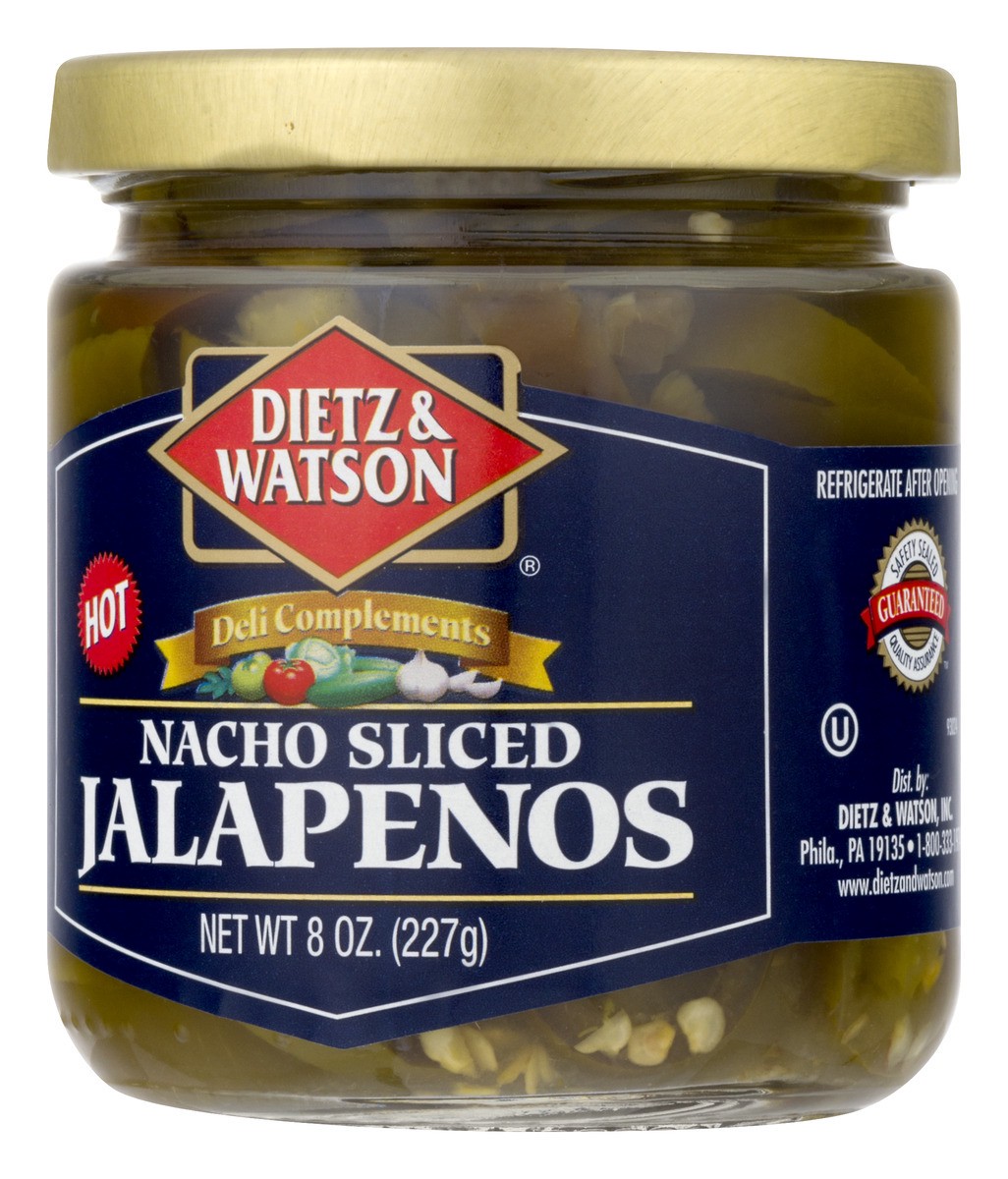 slide 4 of 9, Dietz & Watson Nacho Sliced Jalapenos, 8 oz