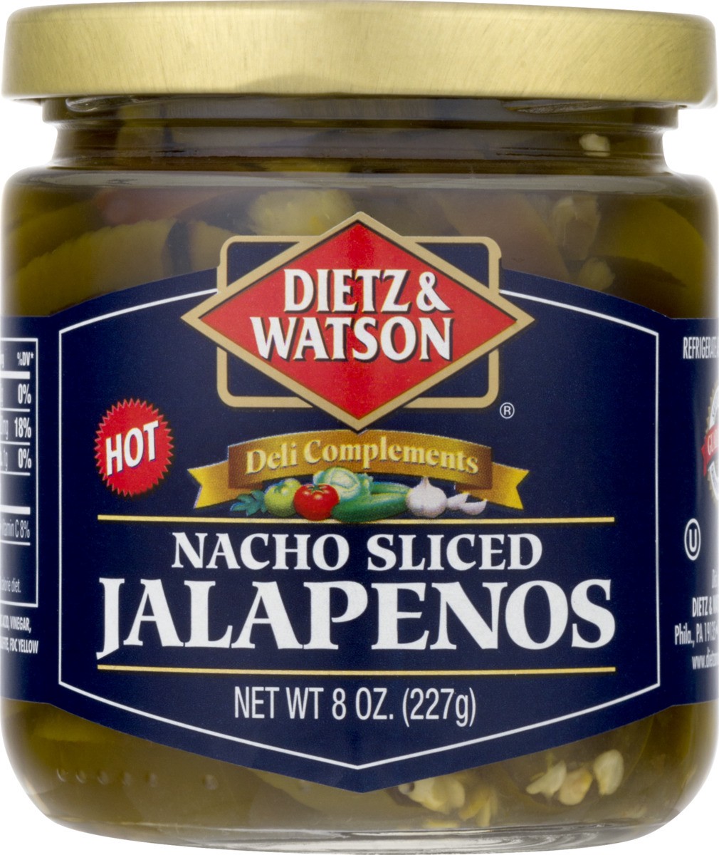 slide 8 of 9, Dietz & Watson Nacho Sliced Jalapenos, 8 oz