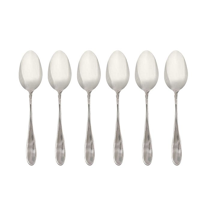 slide 1 of 1, Simply Essential Stainless Steel Mirror Teaspoon, 6 ct