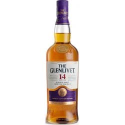 The Glenlivet 14yr Single Malt Scotch Whisky - 750ml Bottle