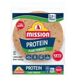 Mission Protein Tortilla Wraps - 9oz/6ct