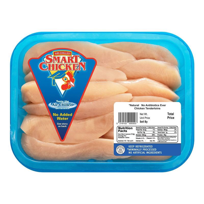 slide 1 of 8, Smart Chicken Boneless & Skinless Chicken Tenderloins - 0.75-1.75lbs - price per lb, per lb