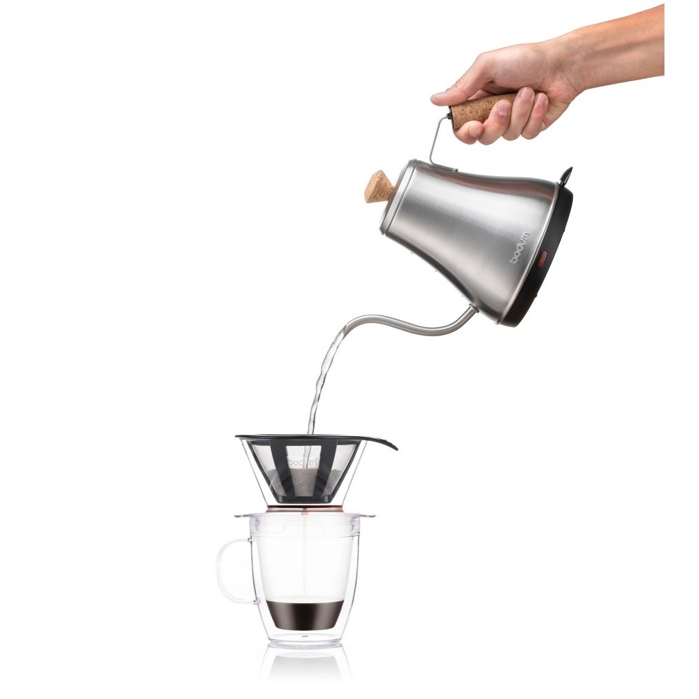 slide 3 of 4, Bodum Pour Over Coffee Maker Single Serve - Clear, 15 oz