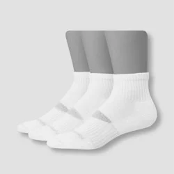 Men's Hanes Premium Performance Power Cool Ankle Socks 3pk - White 6-12