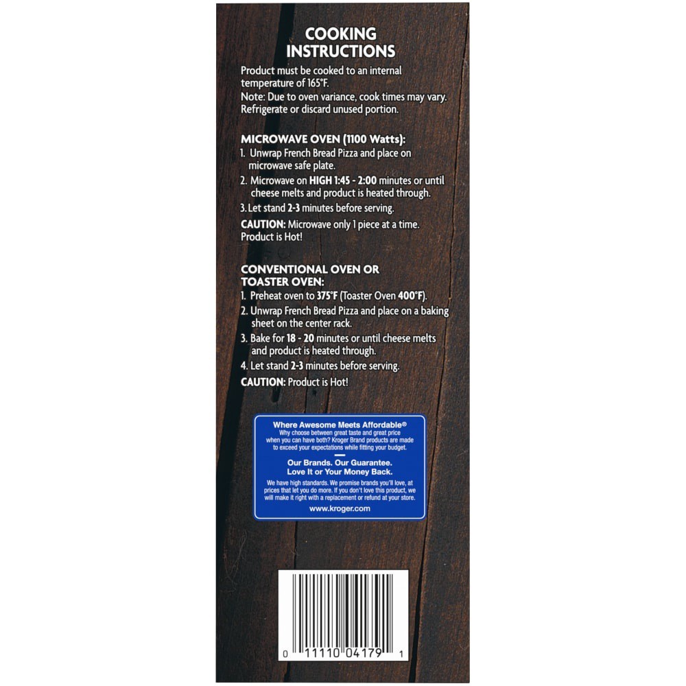 slide 4 of 7, Kroger Pepperoni French Bread Pizza, 30 oz