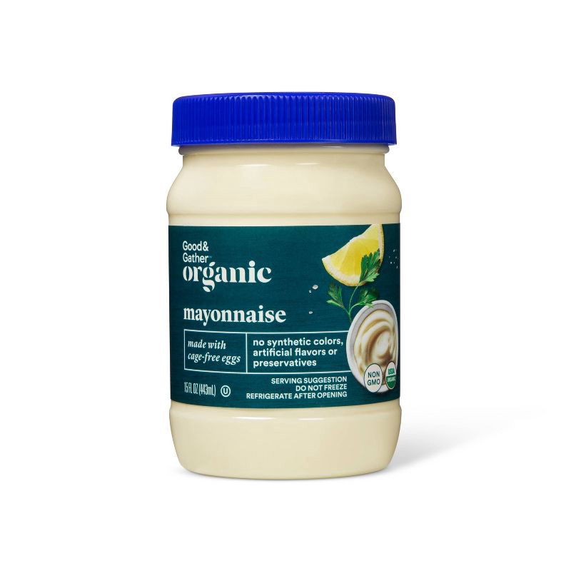 slide 1 of 3, Organic Mayo - 15 fl oz - Good & Gather™, 15 fl oz