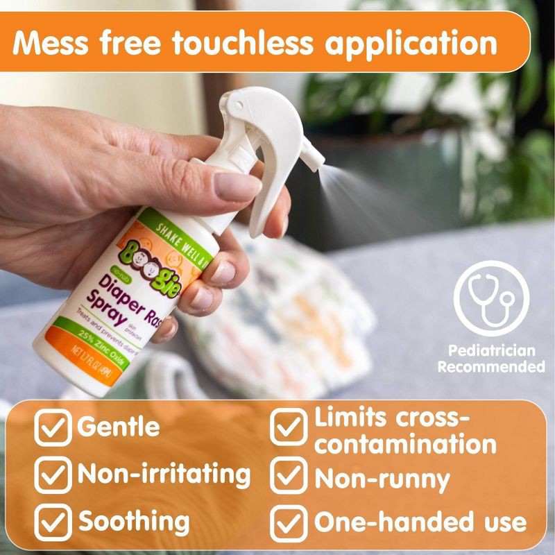 slide 5 of 12, Boogie Wipes Diaper Rash Spray - 1.7 fl oz, 1.7 fl oz