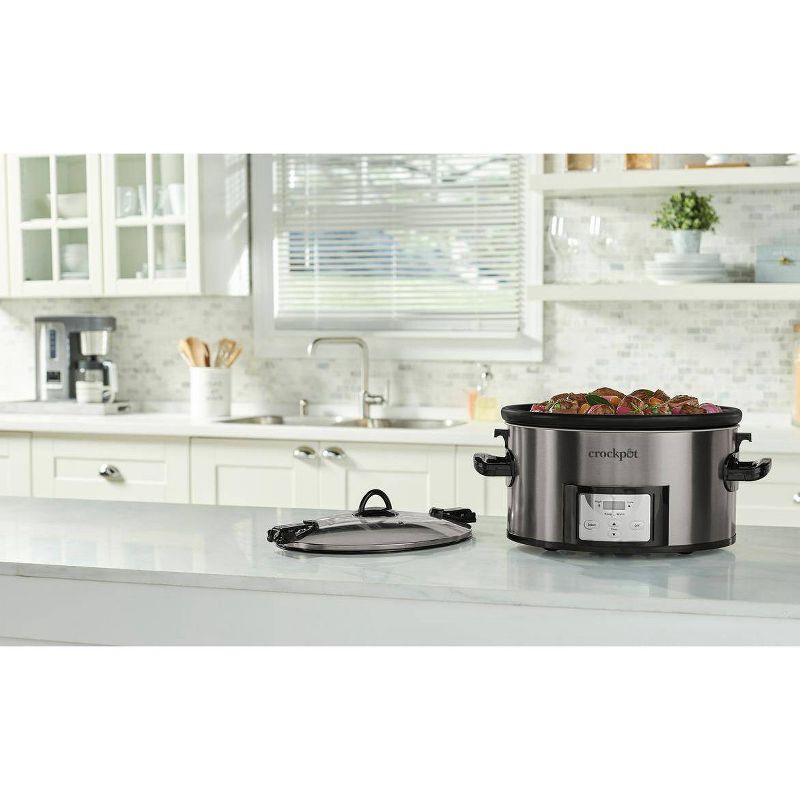 slide 12 of 12, Crock-Pot 7qt Cook & Carry Programmable Slow Cooker - Stainless Steel, 7 qt