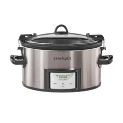 Crock-Pot 7qt Cook & Carry Programmable Slow Cooker - Stainless Steel