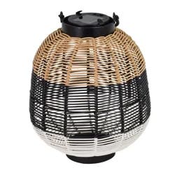 ROOM & RETREAT Metal Solar Led Table Lamp-Black