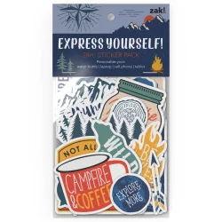 Zak Designs Outdoors Vinyl Stickers 24pc