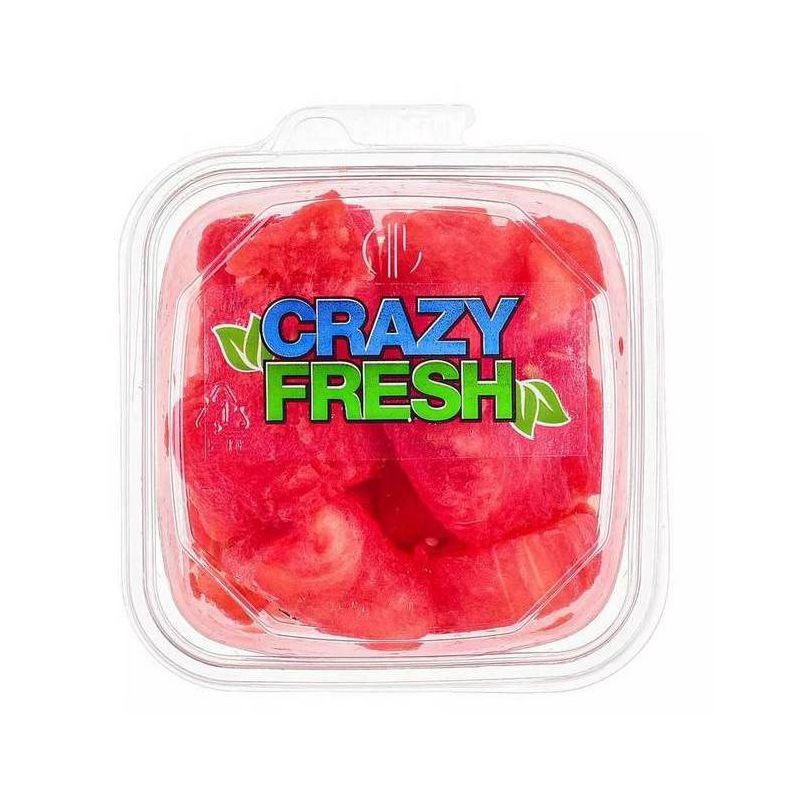 slide 1 of 3, Crazy Fresh Cut Watermelon Chunks - 12oz, 12 oz