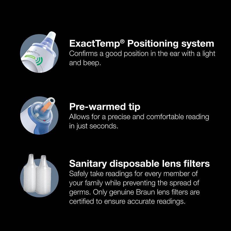 slide 5 of 8, Braun Thermoscan Ear Thermometer with ExacTemp Technology, 1 ct
