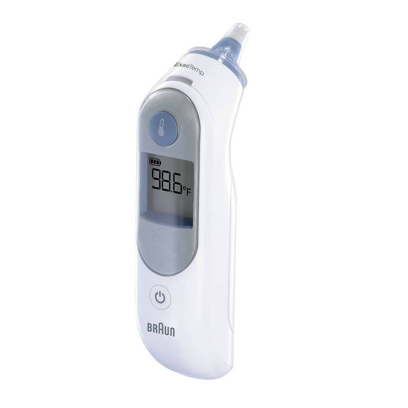 slide 1 of 8, Braun Thermoscan Ear Thermometer with ExacTemp Technology, 1 ct