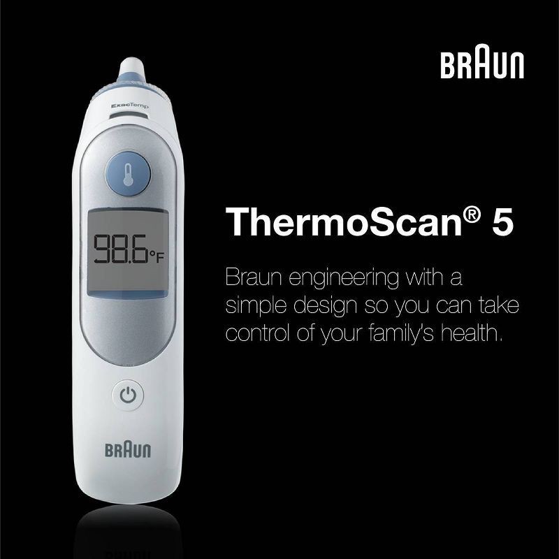 slide 7 of 8, Braun Thermoscan Ear Thermometer with ExacTemp Technology, 1 ct