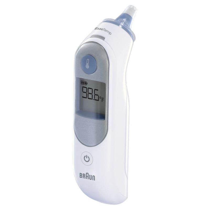 slide 1 of 7, Braun Thermoscan Ear Thermometer with ExacTemp Technology, 1 ct