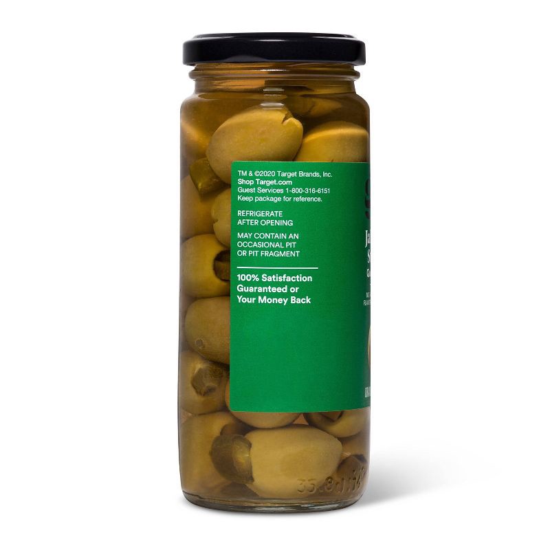 slide 4 of 4, Jalapeno Stuffed Queen Olives - 7oz - Good & Gather™, 7 oz