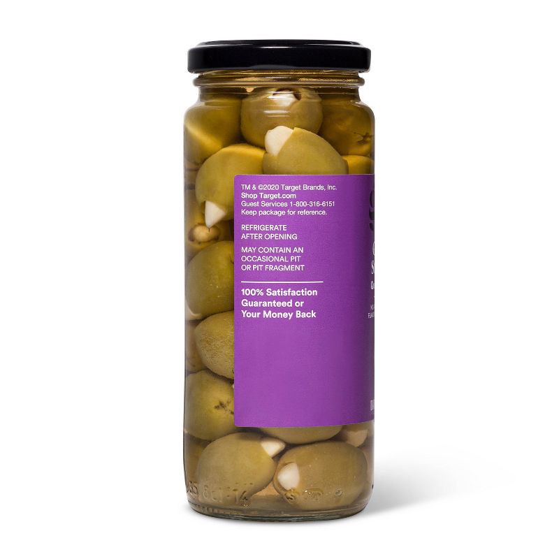 slide 4 of 4, Garlic Stuffed Queen Olives - 7oz - Good & Gather™, 7 oz