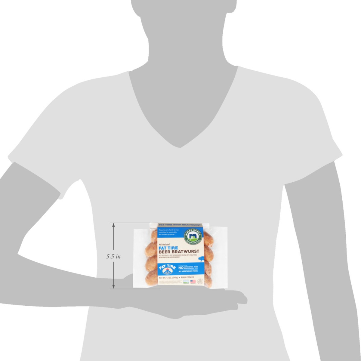 slide 8 of 14, Niman Ranch All Natural Fat Tire Beer Bratwurst 12 oz, 12 oz