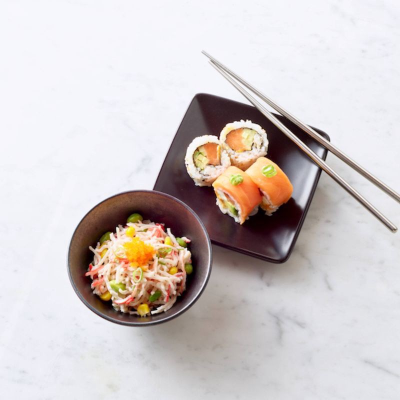 slide 2 of 3, Hissho Sushi Krab Salad Roll - 7oz, 7 oz