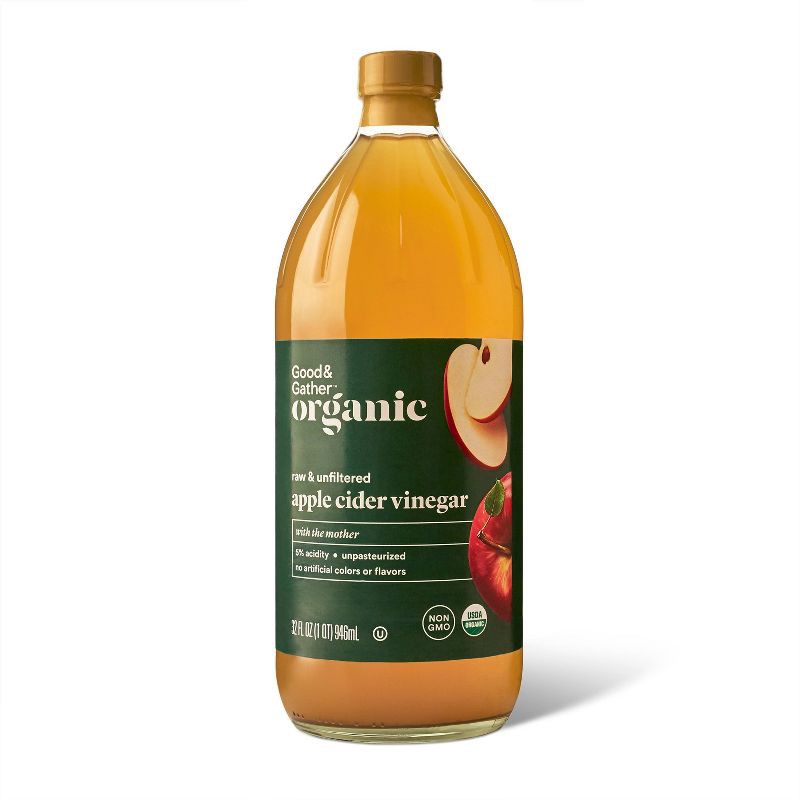 slide 1 of 3, Organic Apple Cider Vinegar - 32oz - Good & Gather™, 32 oz
