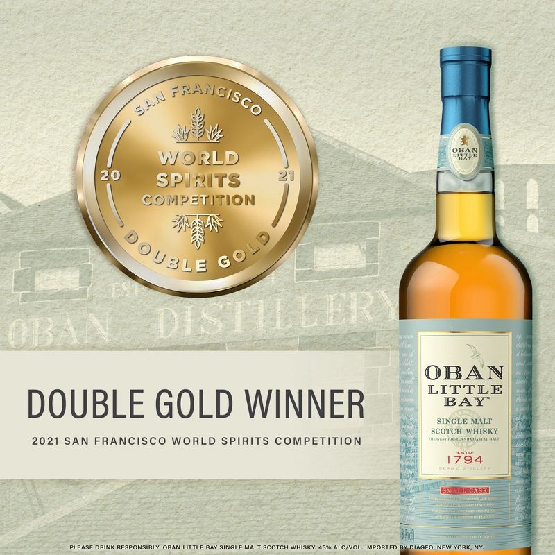 slide 4 of 13, Oban Little Bay Single Malt Scotch Whisky - 750ml Bottle, 750 ml