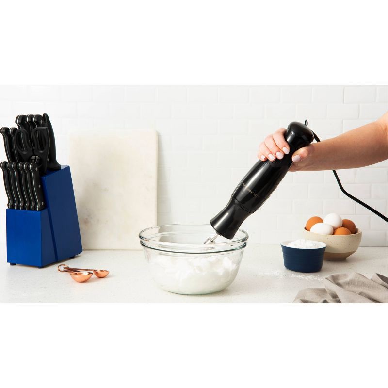 slide 5 of 6, KitchenSmith by Bella Immersion Blender - Black: 250W Handheld Mixer, 2 Speeds, Whips & Purees, Plastic, 2-Year Warranty, 1 ct