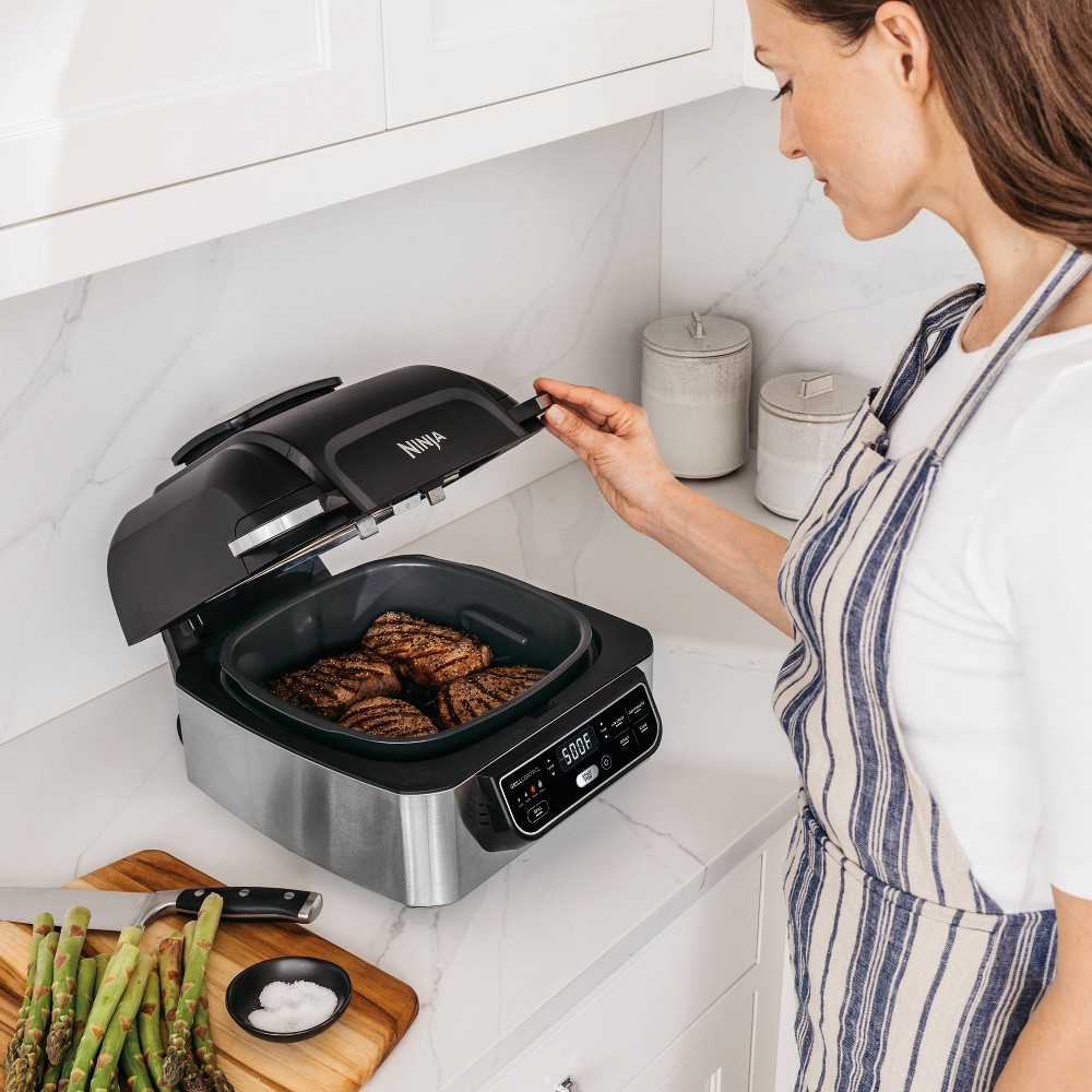 slide 2 of 8, Ninja Foodi 4qt 5-in-1 Indoor Grill and Air Fryer - AG301, 4 qt