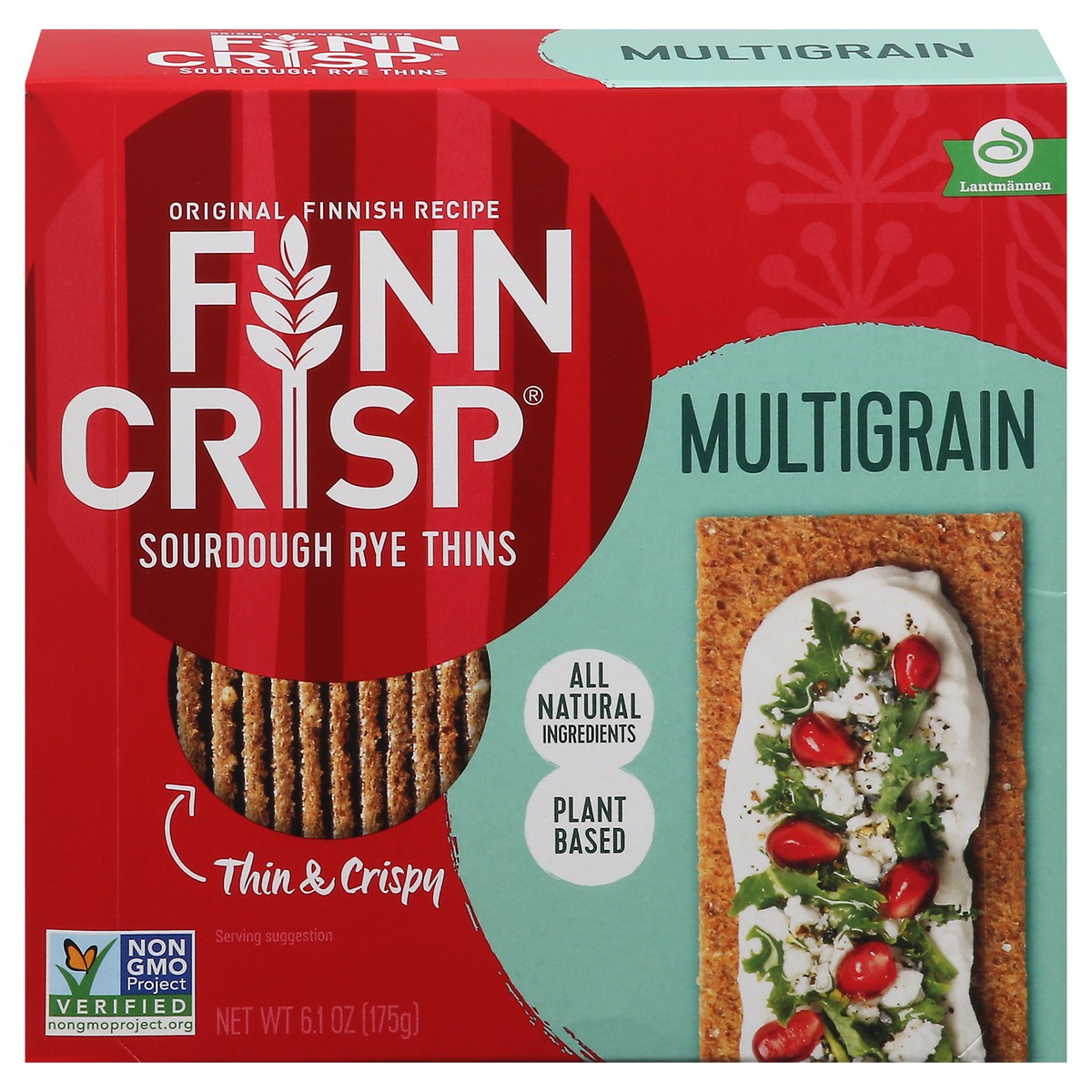 slide 1 of 9, Finn Crisp Multigrain Thin Crisps, 6.2 oz