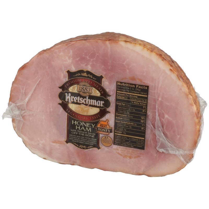 slide 3 of 4, Kretschmar Honey Ham Off the Bone - priced per lb, per lb