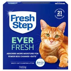 Fresh Step Ever Fresh Multi Cat Clumping Litter with Febreze Freshness, 21 lb