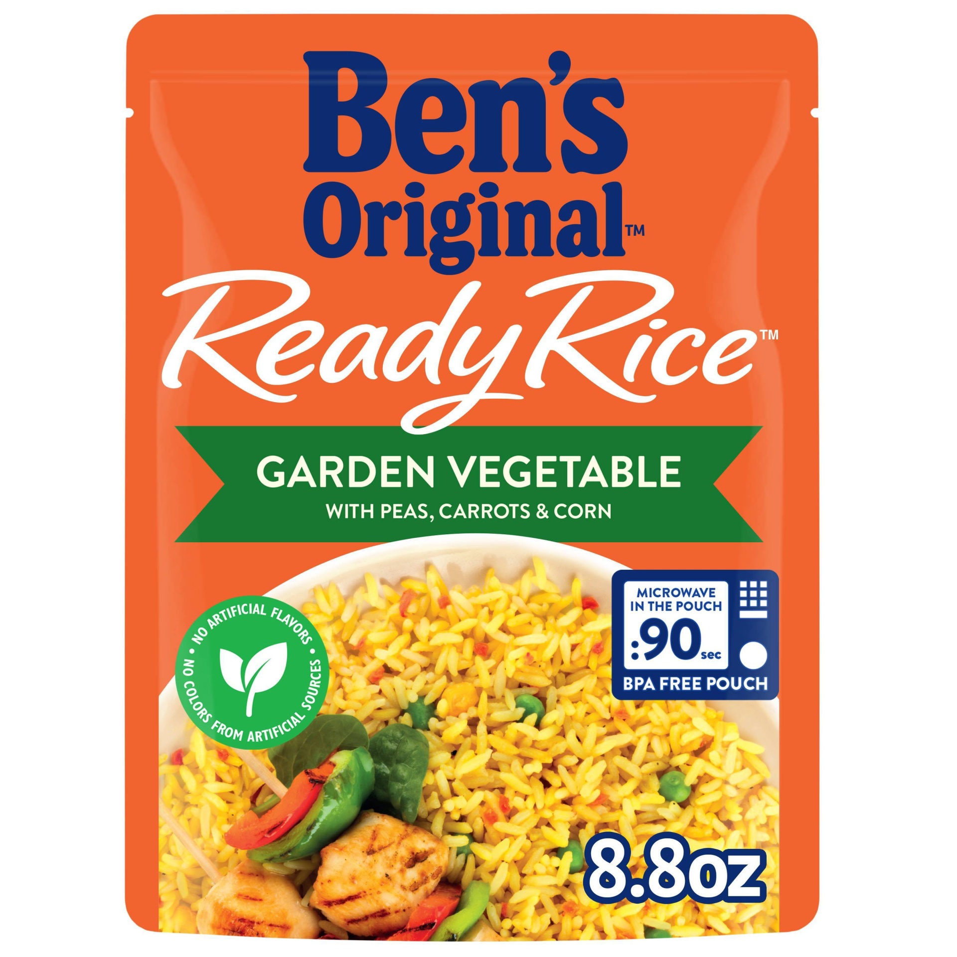 slide 1 of 2, Ben's Original Garden Vegetable Ready Rice, 8.8 oz