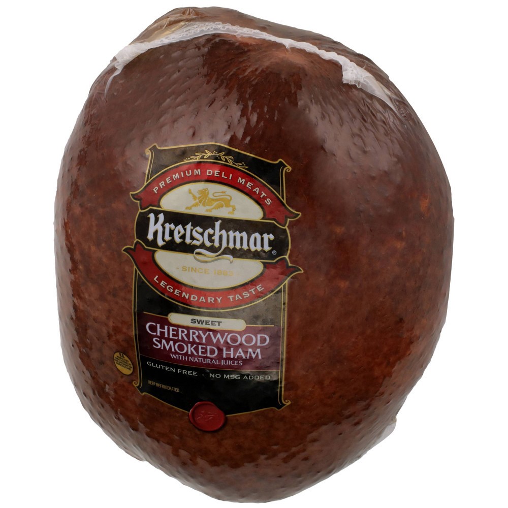 slide 3 of 4, Kretschmar Sweet Cherrywood Smoked Ham - priced, per lb