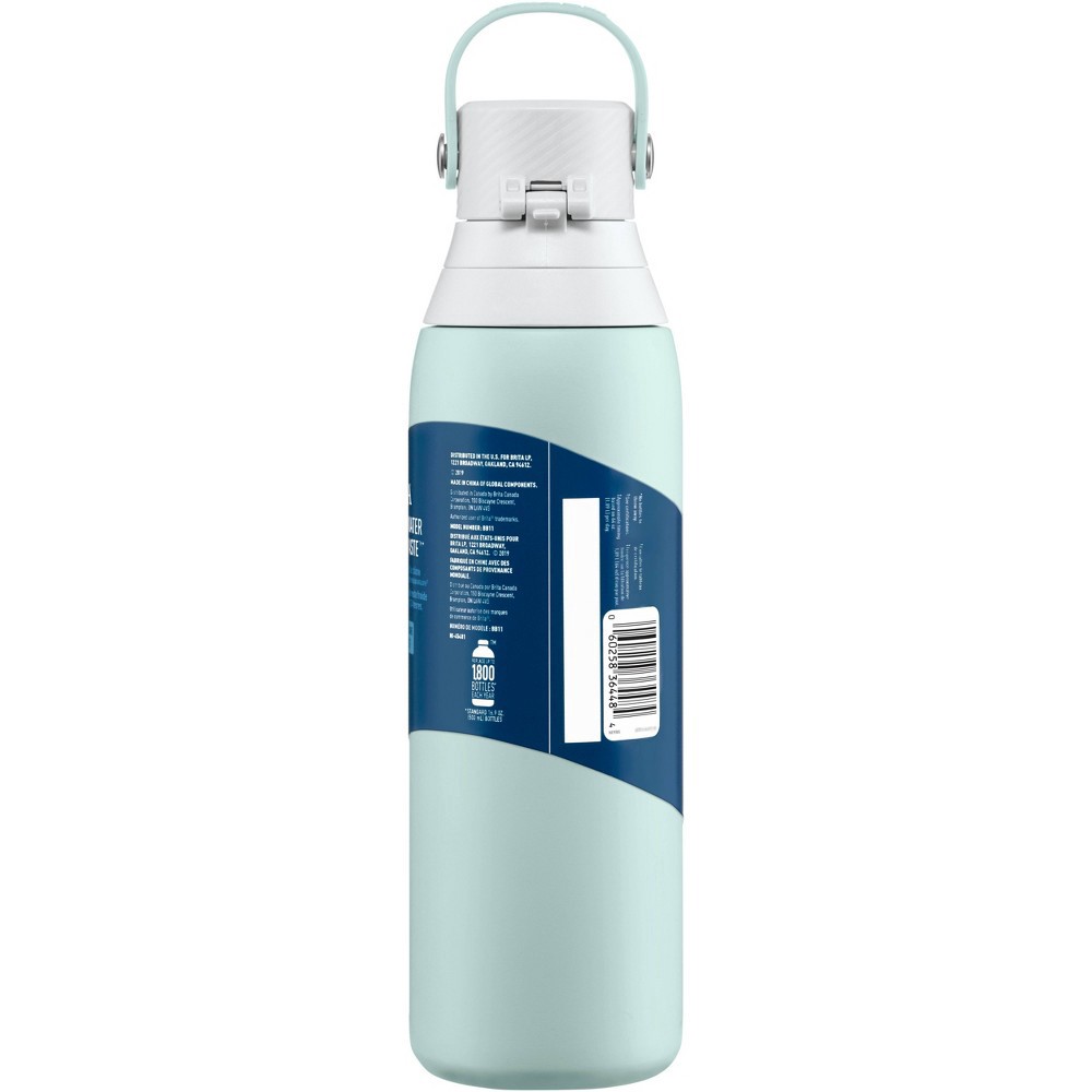 slide 7 of 7, Brita 20oz Premium Double Wall Stainless Steel Insulated Filtered Water Bottle - Light Blue, 1 ct