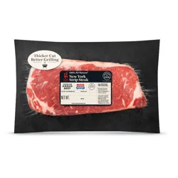 Fresh USDA Choice Angus Beef New York Strip Steak - 0.63-1.50 lbs - price per lb - Good & Gather™