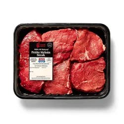 Fresh USDA Choice Angus Petite Sirloin Steak - 1.49-2.73 lbs - price per lb - Good & Gather™