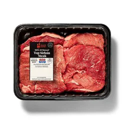 Fresh USDA Choice Angus Top Sirloin Steak - 1.62-2.97 lbs - price per lb - Good & Gather™