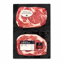 Fresh USDA Choice Angus Beef Ribeye Family Pack - 1.24-2.27 lbs - price per lb - Good & Gather™