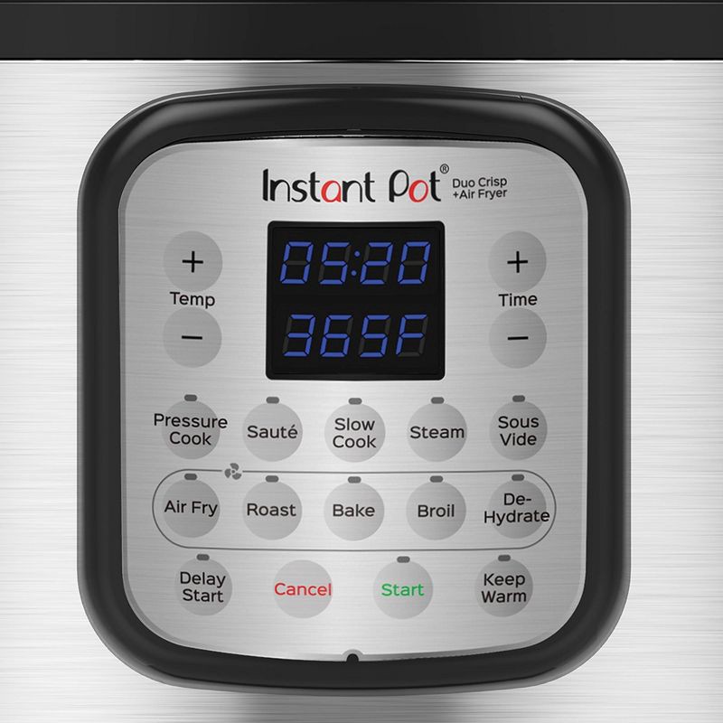Instant Pot 8 qt 11-in-1 Air Fryer Duo Crisp + Electric Pressure Cooker ...