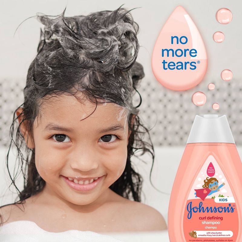 slide 3 of 9, Johnson's Kids Curl Defining Leave-In Conditioner, Shea Butter, Gentle for Toddlers' Hair - 6.8 fl oz, 6.8 fl oz