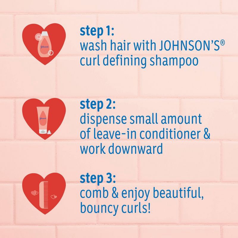 slide 5 of 9, Johnson's Kids Curl Defining Leave-In Conditioner, Shea Butter, Gentle for Toddlers' Hair - 6.8 fl oz, 6.8 fl oz