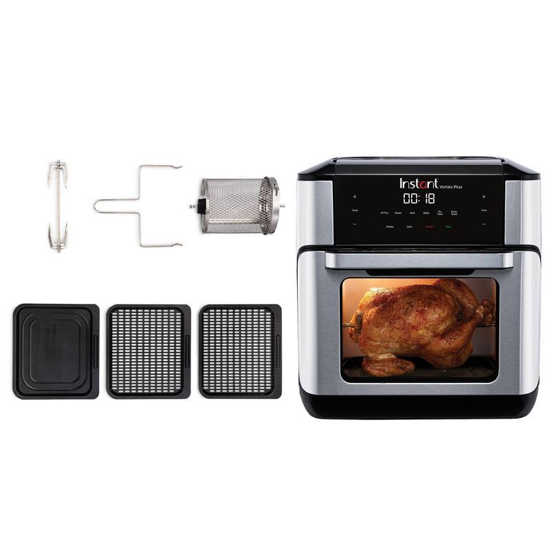 slide 2 of 8, Instant Pot Instant Vortex Plus 10qt 7-in-1 Air Fryer Toaster Oven Combo - Black, 10 qt