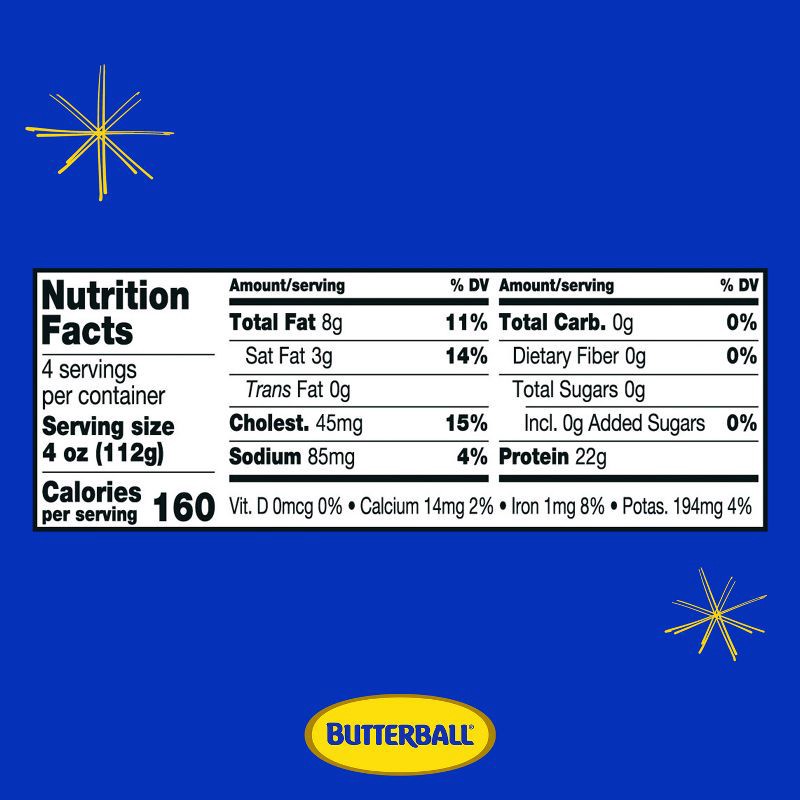 slide 6 of 8, Butterball All Natural Fresh 93/7 Ground Turkey Roll - 16oz, 16 oz