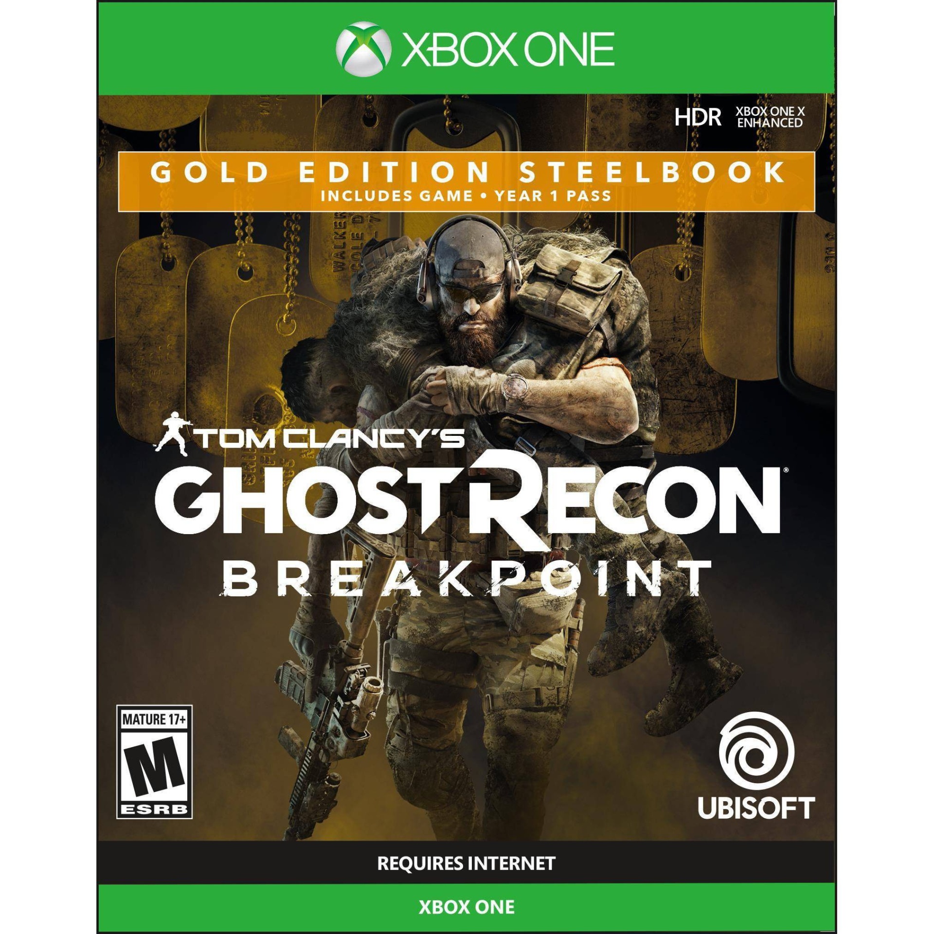 slide 1 of 5, Microsoft Tom Clancy's Ghost Recon: Breakpoint Gold Edition Steel Book - Xbox One, 1 ct