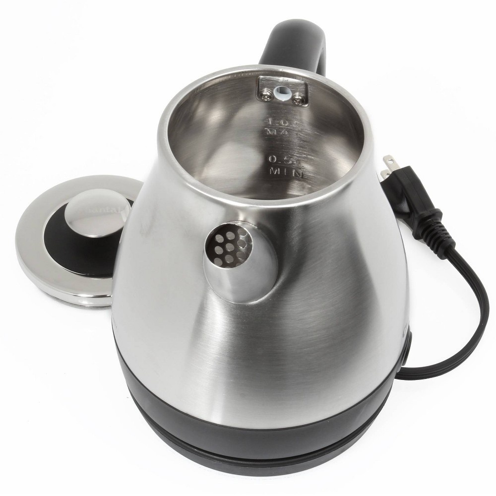 slide 7 of 9, Chantal Keep Warm Electric Kettle - Brushed Stainless Steel, 28 oz