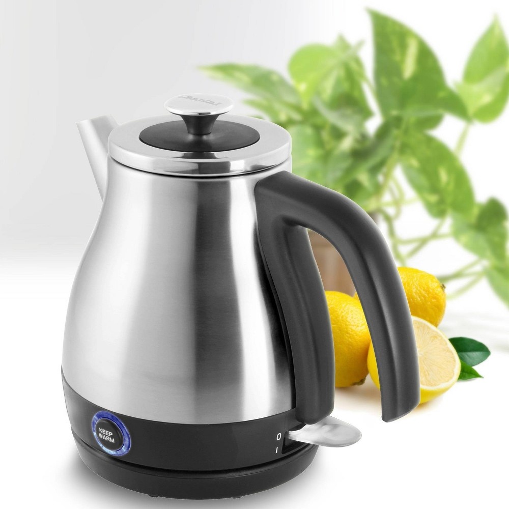 slide 8 of 9, Chantal Keep Warm Electric Kettle - Brushed Stainless Steel, 28 oz