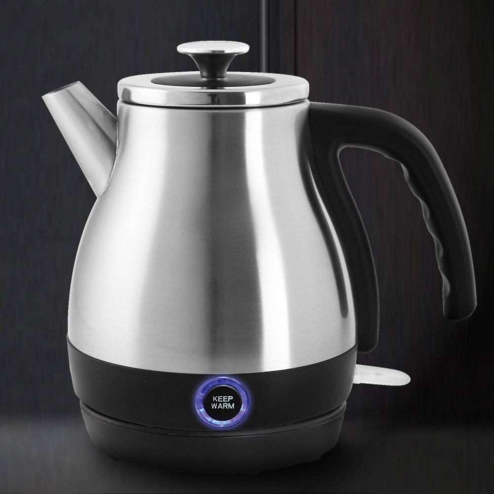 slide 9 of 9, Chantal Keep Warm Electric Kettle - Brushed Stainless Steel, 28 oz