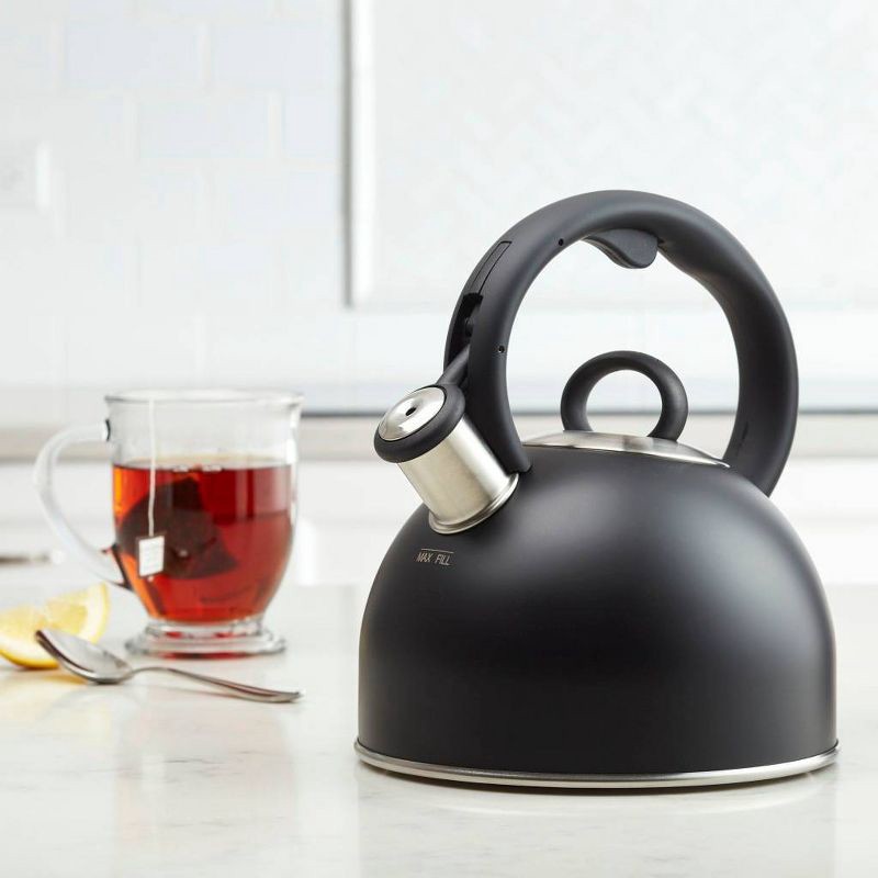 slide 3 of 4, Cuisinart 2qt Stovetop Steam & Soothe Teakettle - Black - CKS-22MB, 2 qt